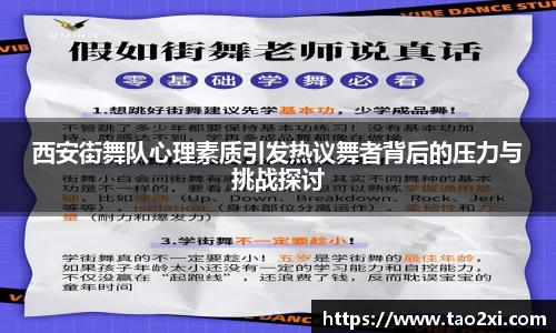 西安街舞队心理素质引发热议舞者背后的压力与挑战探讨